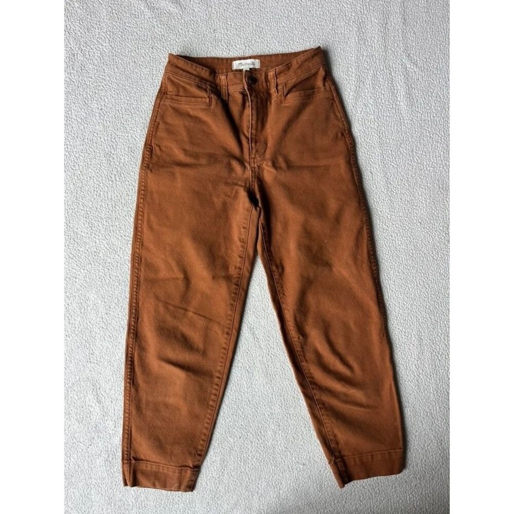 Madewell Slim Emmett Tapered Pants Brown Womens 26